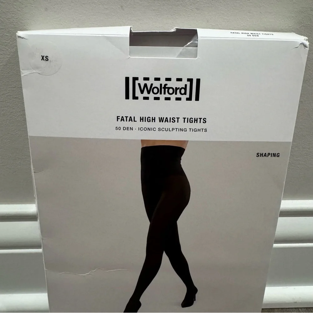 Wolford Fatal High Waist Iconic Sculpting Tights in Black